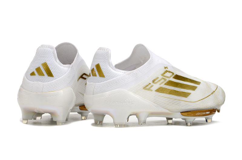 Adidas F50 Elite + FG - Branco Dourado