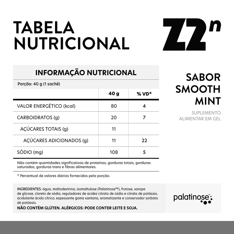 Energy Gel Z2n Linha Neutra