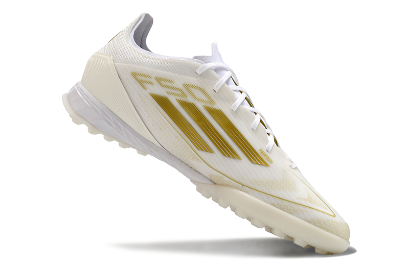 Adidas F50 Elite Society TF - Branco Dourado