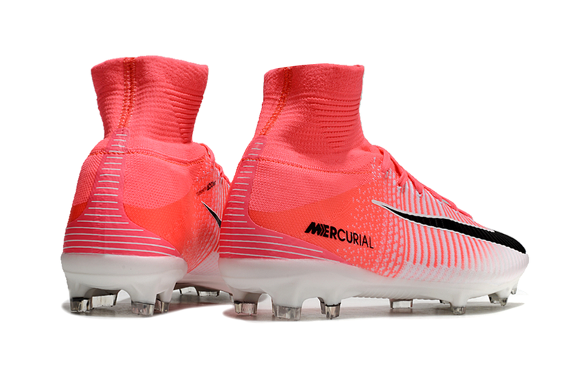 Nike Mercurial Zoom Superfly 5 Elite FG - Branco Rosa