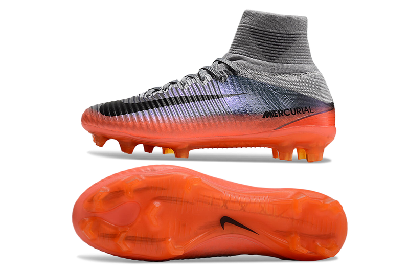 Nike Mercurial Zoom Superfly 5 Elite FG - Cinza Laranja