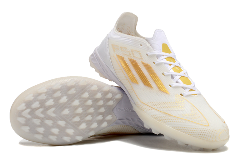 Adidas F50 Elite Society TF - Branco Dourado