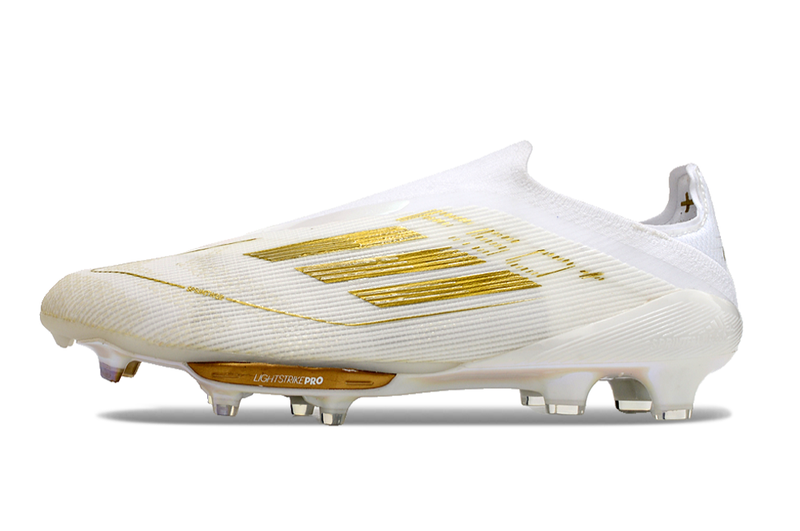 Adidas F50 Elite + FG - Branco Dourado