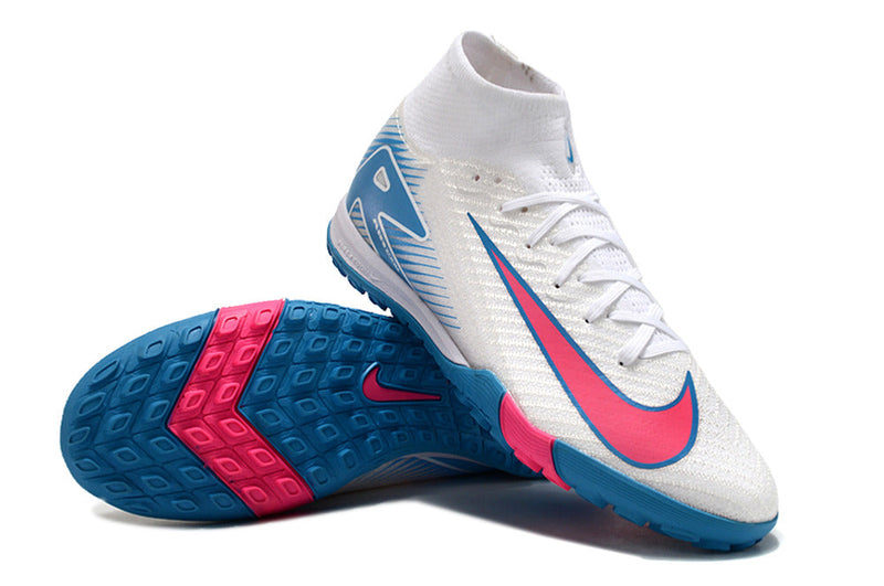 Nike Air Zoom Superfly 10 Society Elite TF - Branco Azul Rosa