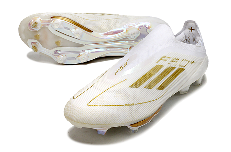 Adidas F50 Elite + FG - Branco Dourado