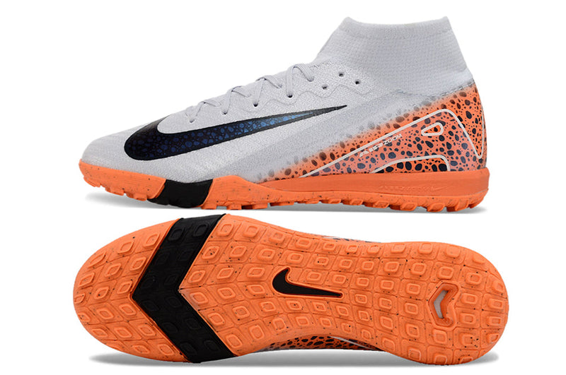 Nike Air Zoom Superfly 10 Society Elite TF - Cinza Laranja