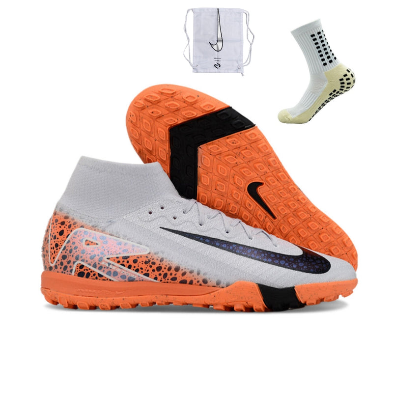 Nike Air Zoom Superfly 10 Society Elite TF - Cinza Laranja