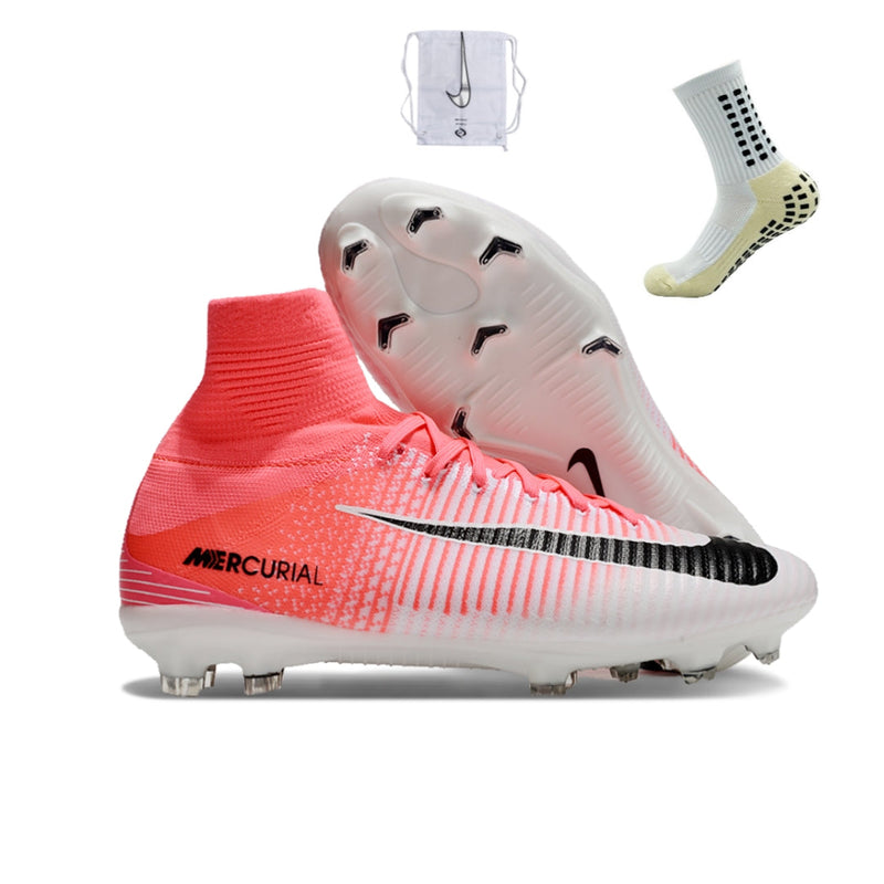 Nike Mercurial Zoom Superfly 5 Elite FG - Branco Rosa