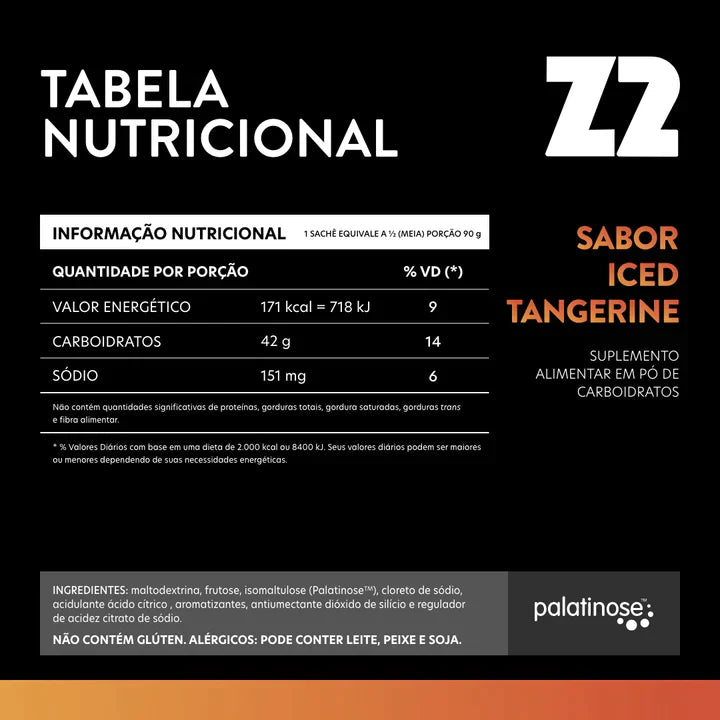 Intra-Treino Power Powder Z2 Iced Tangerine | Sachê 45g