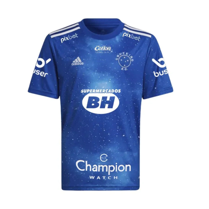 Camisa Cruzeiro I 22/23 com Patrocínio - Adidas Torcedor Masculina - Azul