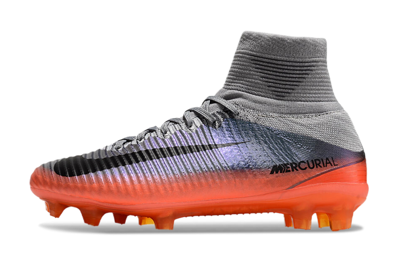 Nike Mercurial Zoom Superfly 5 Elite FG - Cinza Laranja