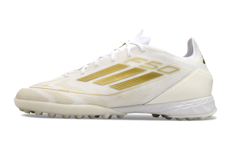 Adidas F50 Elite Society TF - Branco Dourado