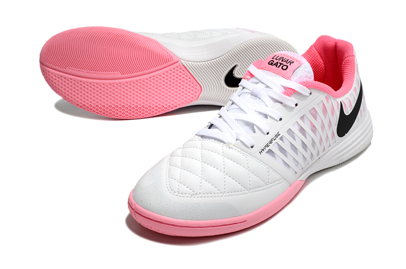 Nike Lunar Gato II Futsal - Branco Rosa