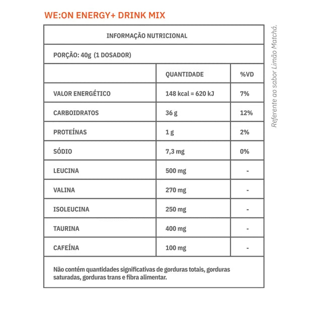 ENERGY+ Drink Mix - Sabor Jabuticaba - Suplemento em Pó - 960g